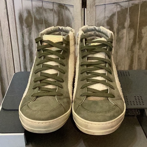 P448 like new sz. 39 Sherpa & leather sneakers - Picture 6 of 15